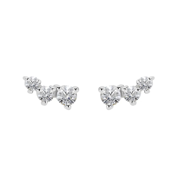 9KW Curve Lab Grown Diamond Earrings