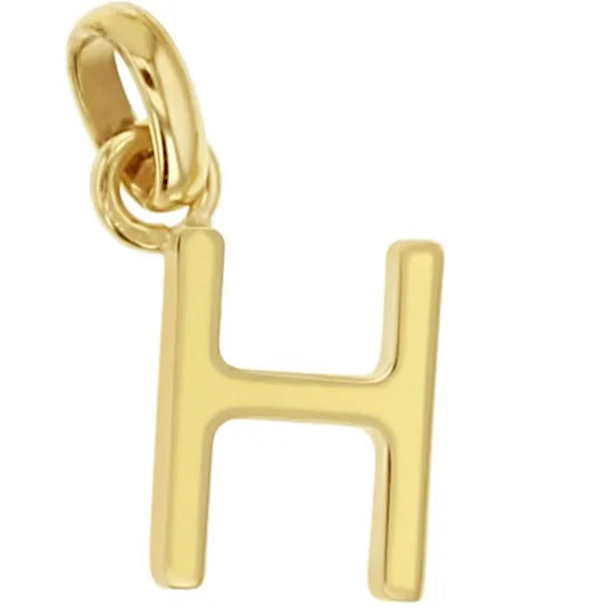 9KY GOLD Alphabet Initial Charm