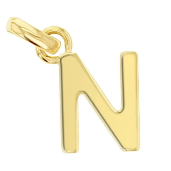 9KY GOLD Alphabet Initial Charm