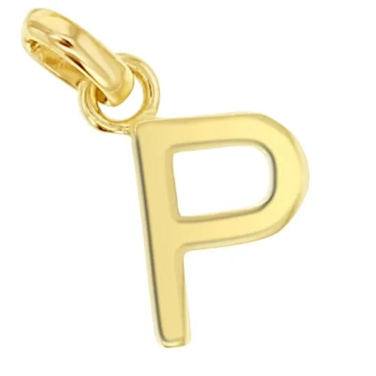 9KY GOLD Alphabet Initial Charm