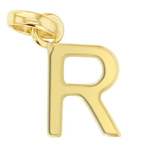 9KY GOLD Alphabet Initial Charm