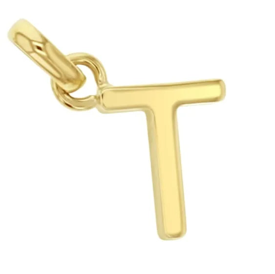 9KY GOLD Alphabet Initial Charm