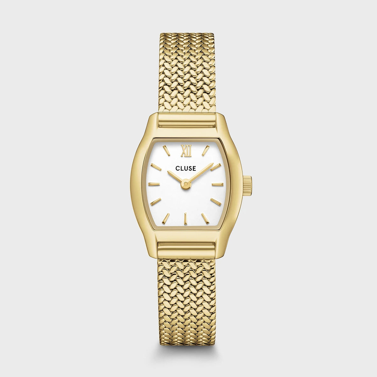 CLUSE Tonnette Mini, Mesh, White, Gold Colour