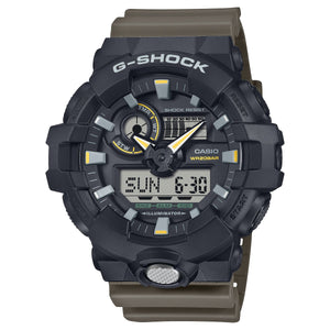 CASIO G-Shock DUO 2 Tone Utility Black Brown Resin GA710TU-1A3