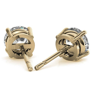 14K White Gold Lab Grown Diamond Stud Earrings 4CTW