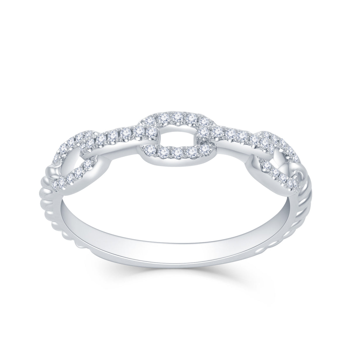 18K Gold Diamond Dress Ladies Ring