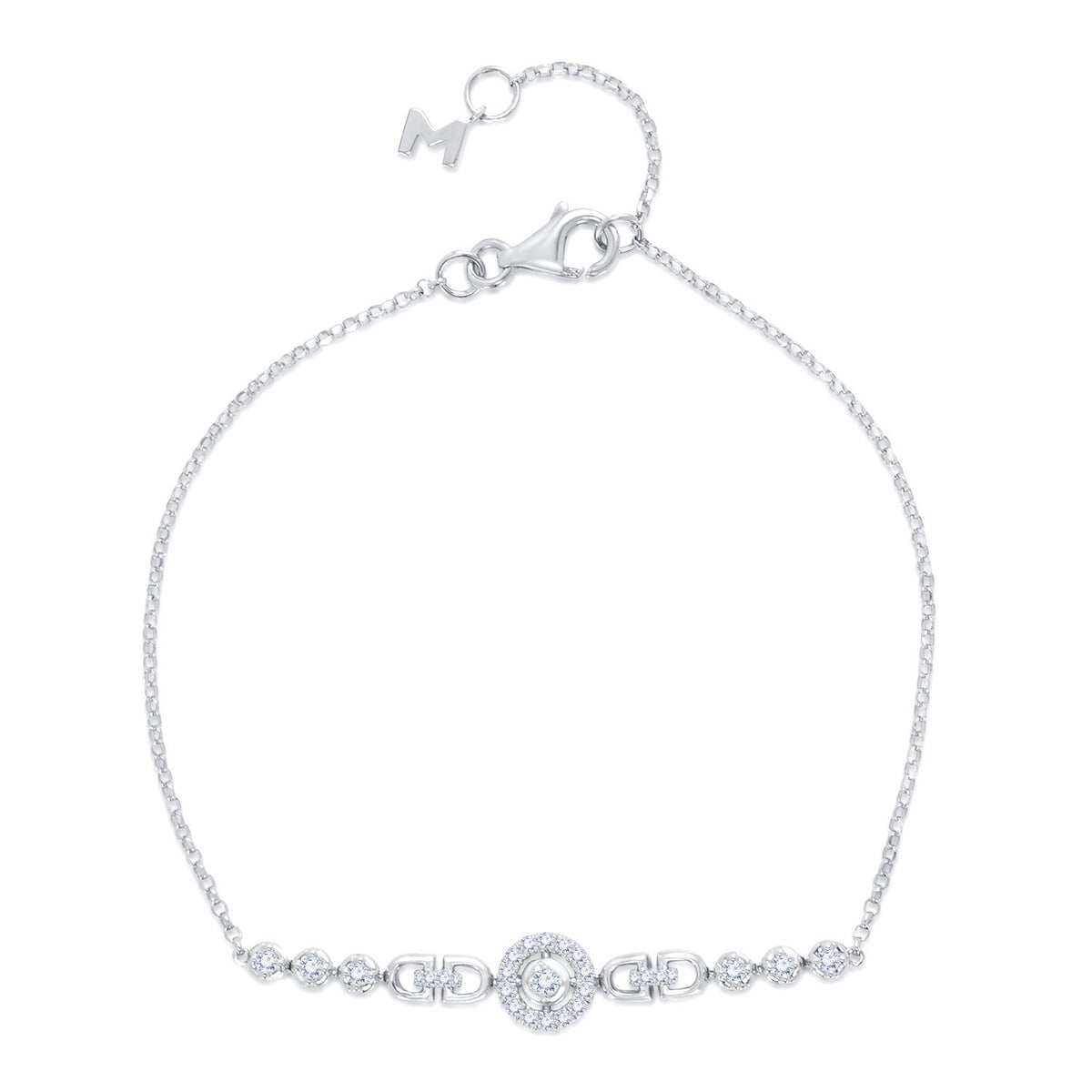 18K White Gold Diamond Bracelet