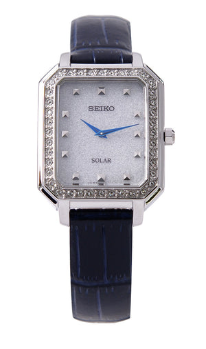 SEIKO Solar Ladies Swarovski Crystal Watch SUP429P1