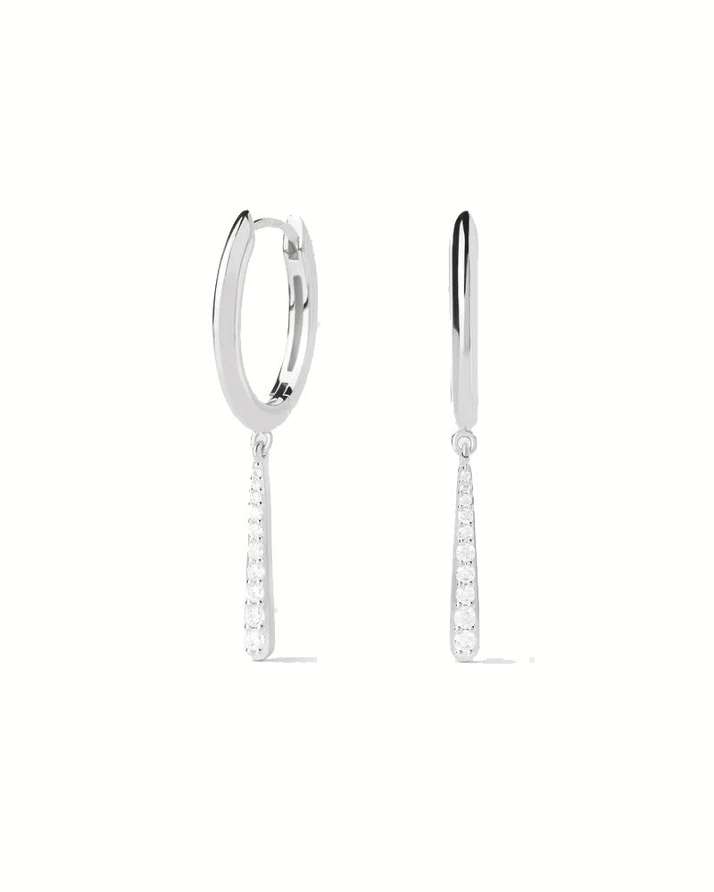 PDPAOLA Olga Mini Hoops Silver