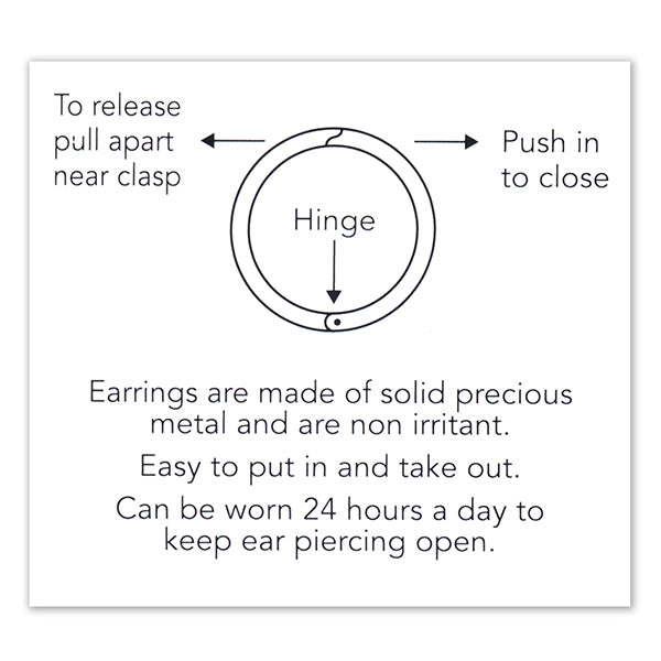 9Ct Gold Solid 8mm Plain Sleepers SLP8P9P