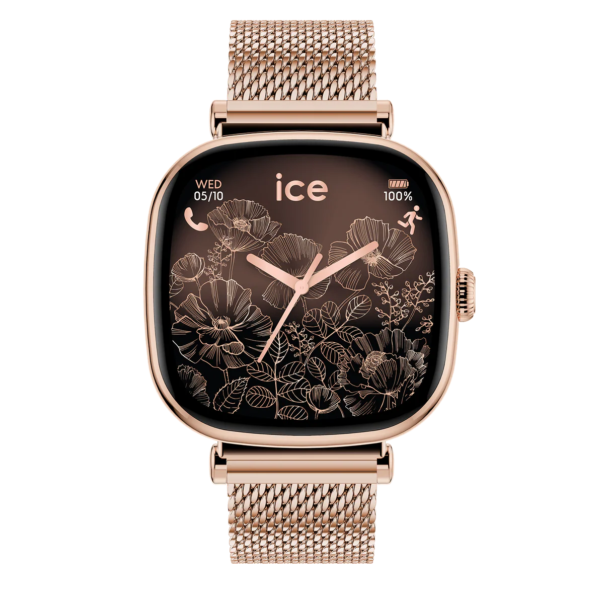 ICE smart SQ 2.0 square 1.70 Rose-Gold Milanese