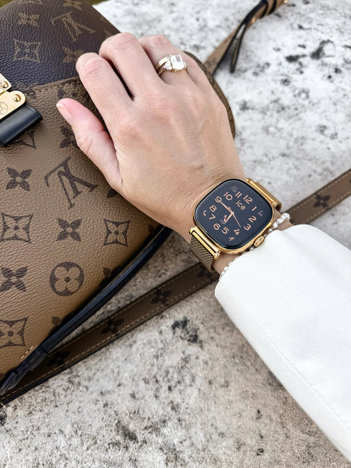 ICE smart SQ 2.0 square 1.70 Gold Milanese