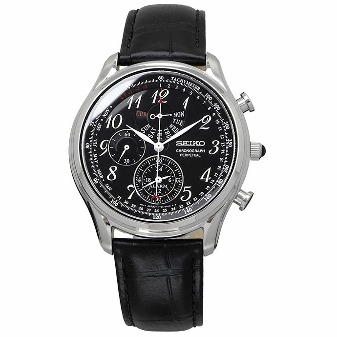 SEIKO Quartz Perpetual Calendar Men&#39;s Leather SPC255P1