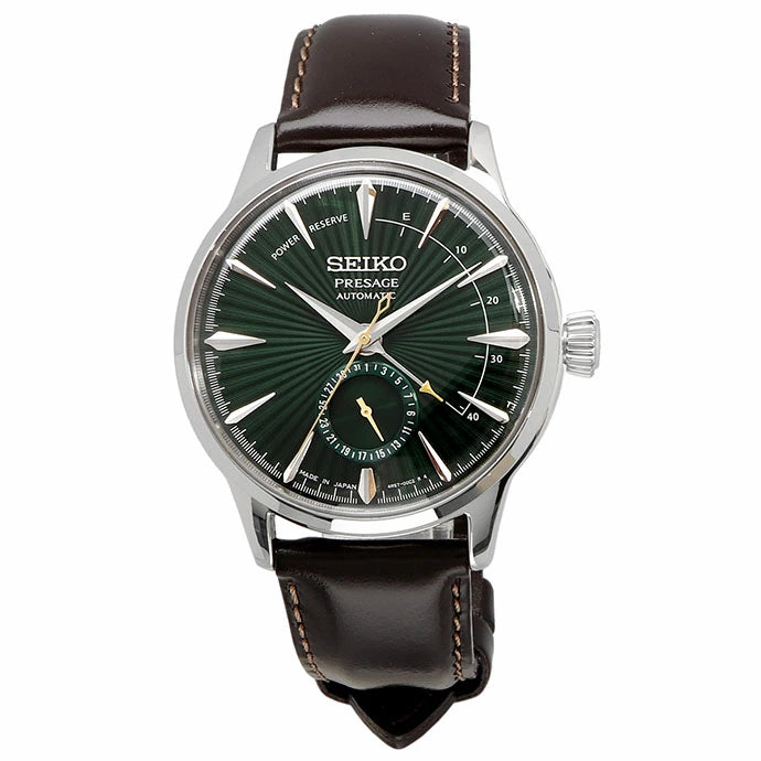 SEIKO Presage Cocktail Automatic Leather Watch SSA459