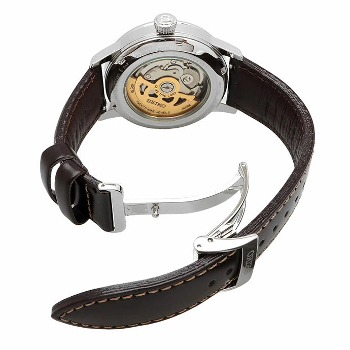 SEIKO Presage Cocktail Automatic Leather Watch SSA459