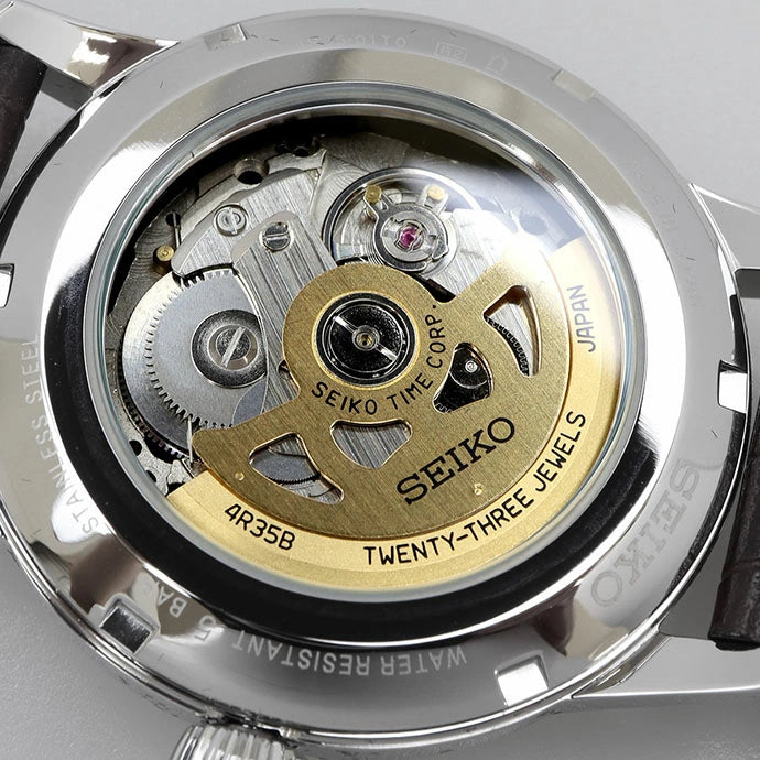 SEIKO Presage Cocktail Automatic Leather Watch SSA459