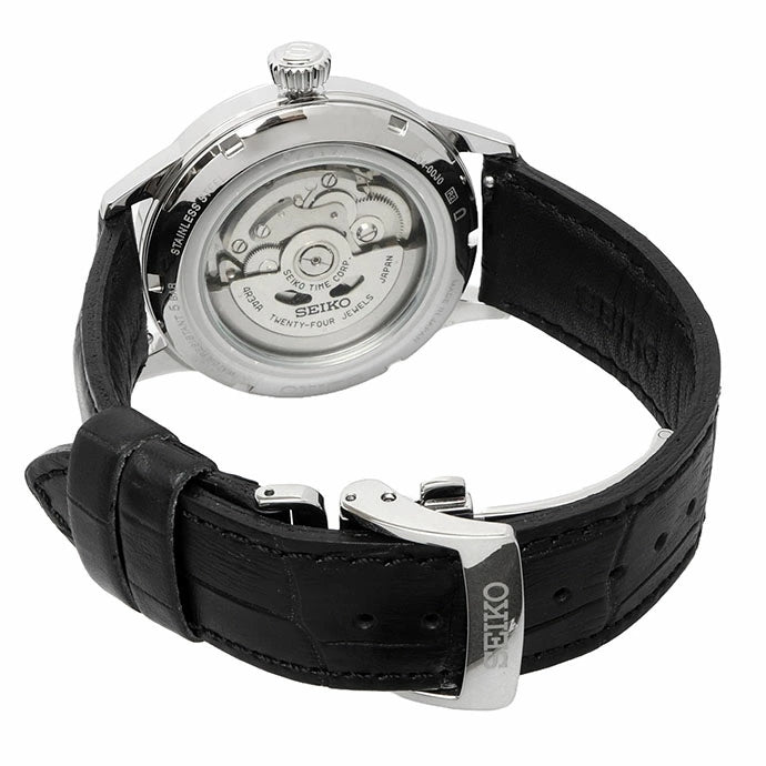 SEIKO Presage Cocktail Time GMT Brown Dial Leather Band SSK039J1