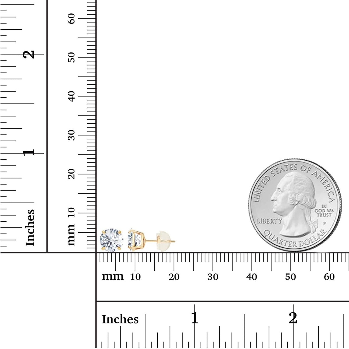 14KW Lab-Grown Diamond Stud Earrings 2.5CTW