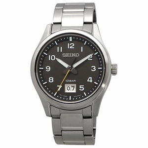 SEIKO Quartz Sapphire 100M Simple Men's Dark Grey SUR569P1