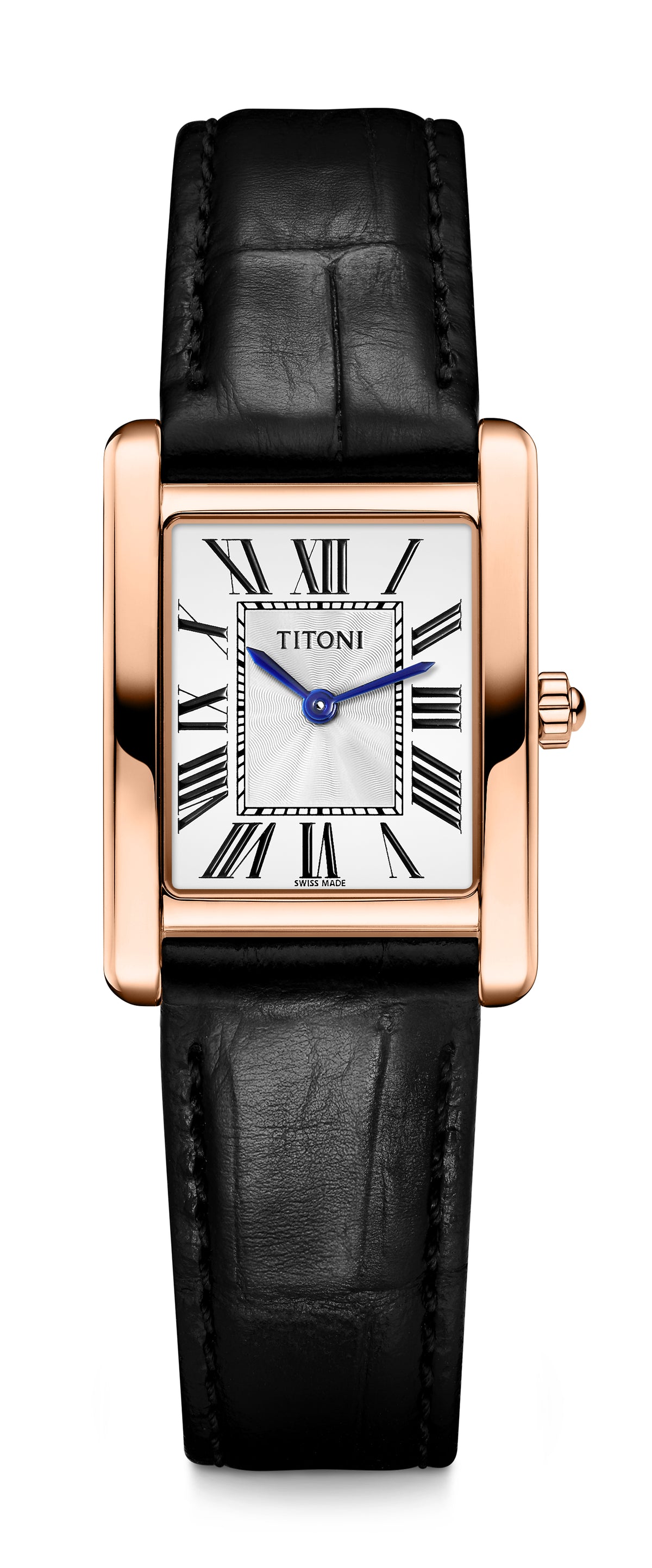 TITONI Mademoiselle Ladies Tournneau Quartz Watch TQ42924 RG-STB-730