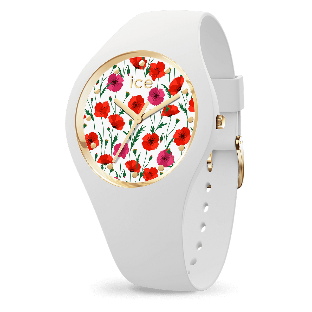 ICE flower - White poppy Small 3H 016657