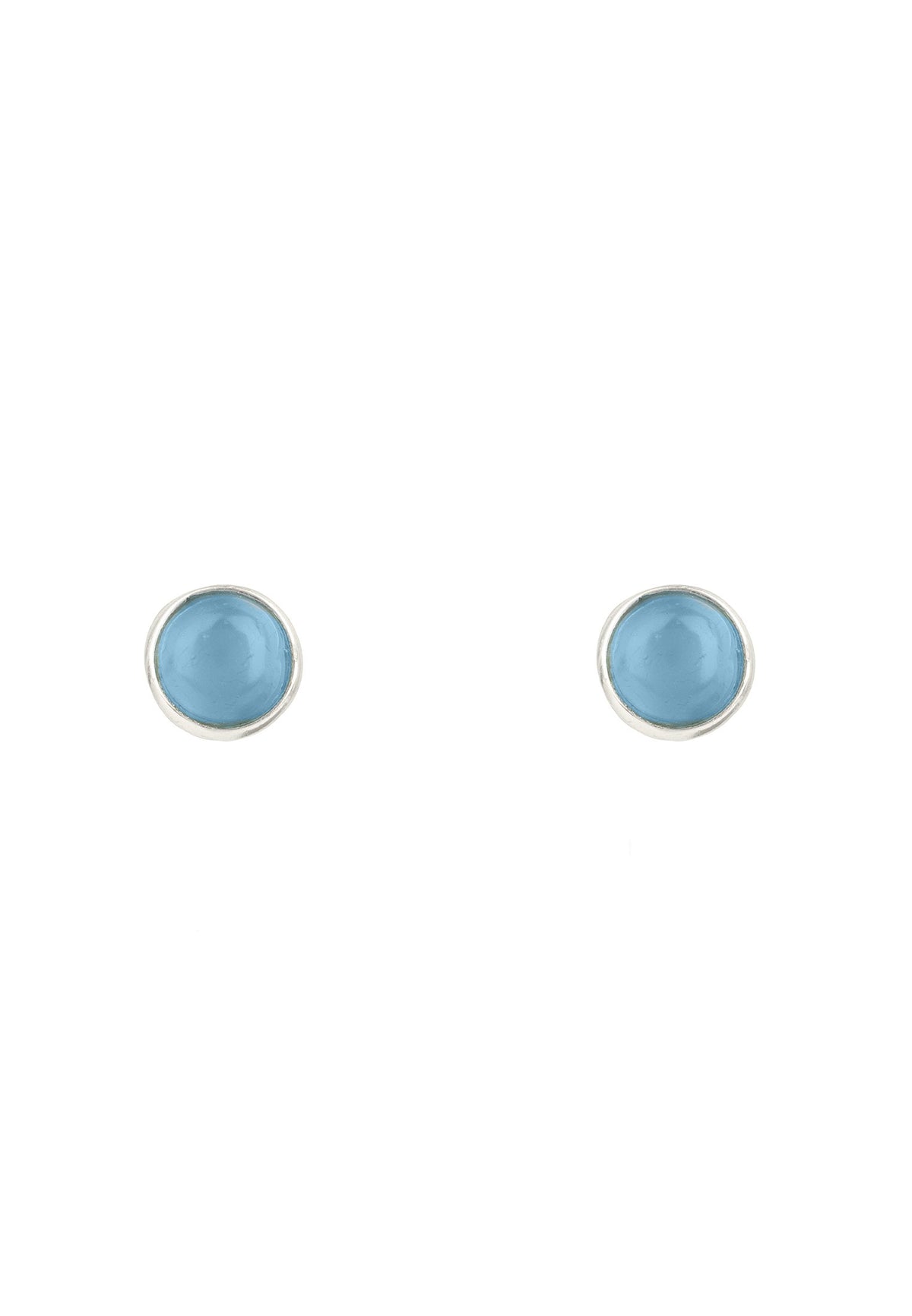 Petite Stud Earring Silver Turquoise
