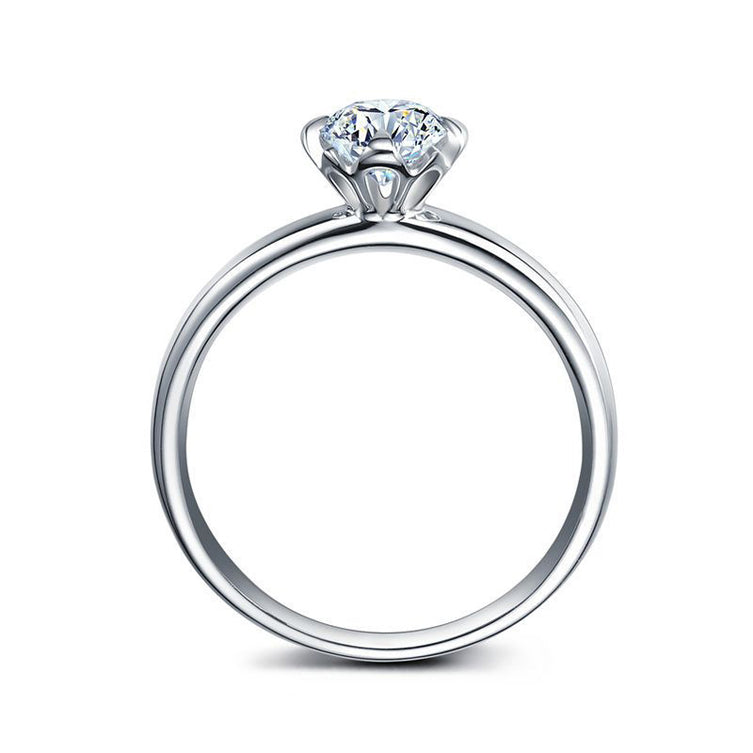 18CT White Gold Brilliant Cut Diamond Mount