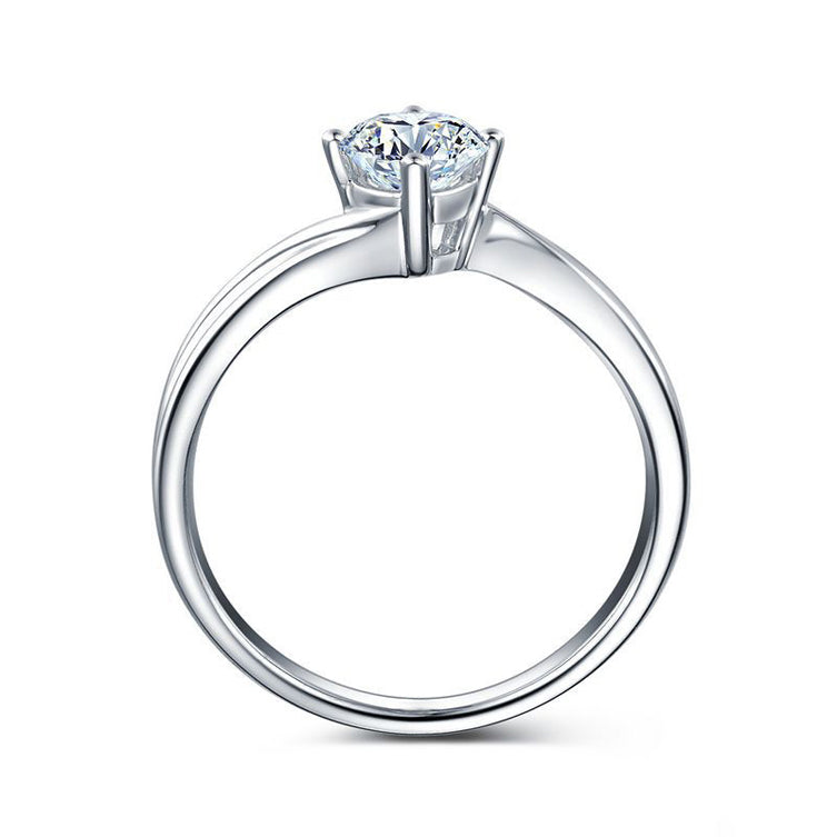 18CT White Gold Brilliant Cut Diamond Mount