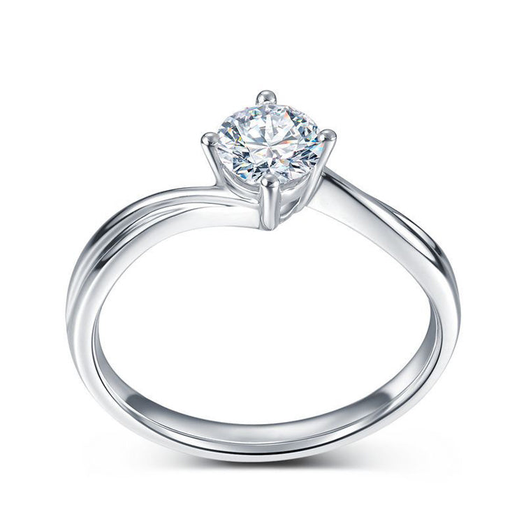 18CT White Gold Brilliant Cut Diamond Mount