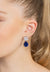 Victoria Teardrop Earrings Silver Tanzanite