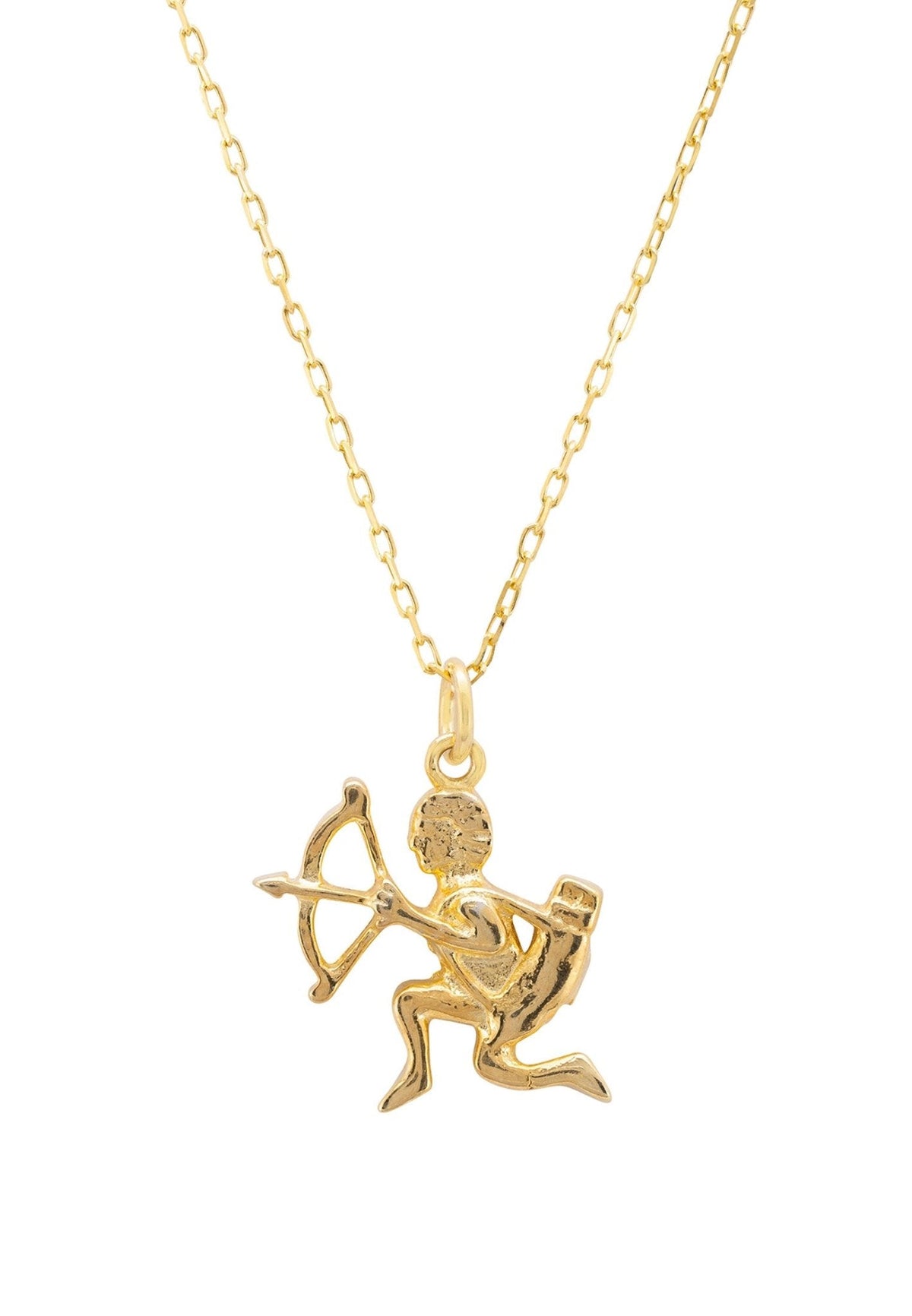 Zodiac Star Sign Necklace Gold Sagittarius