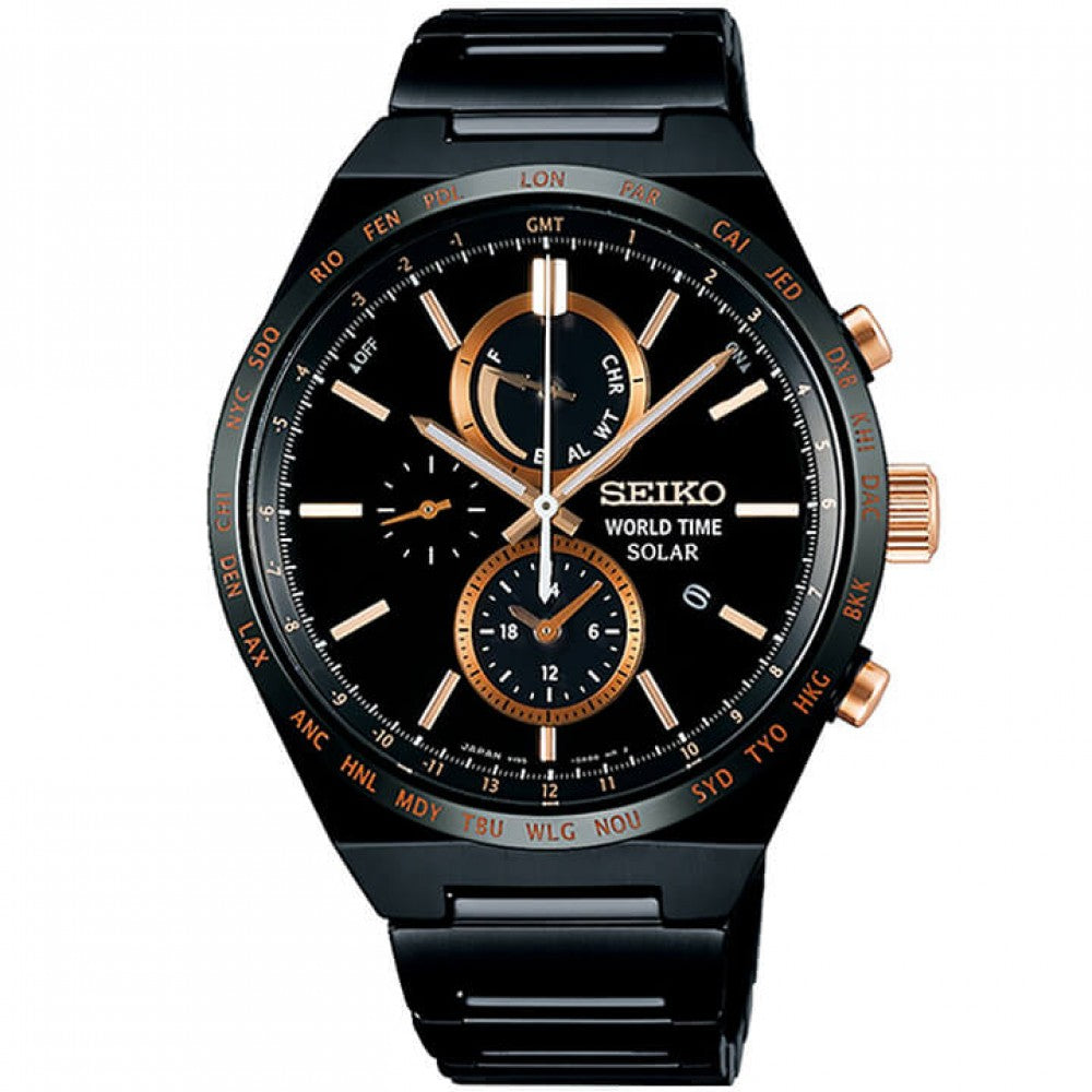 SEIKO Solar Spirit Chronoraph Men&#39;s Watch SBPJ039