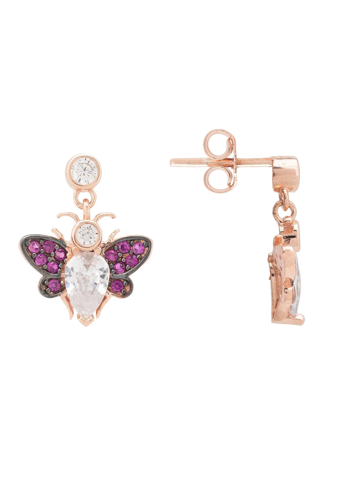 Bumble Bee Earring Rosegold