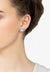 Elena Gemstone Stud Earrings Aquamarine Silver