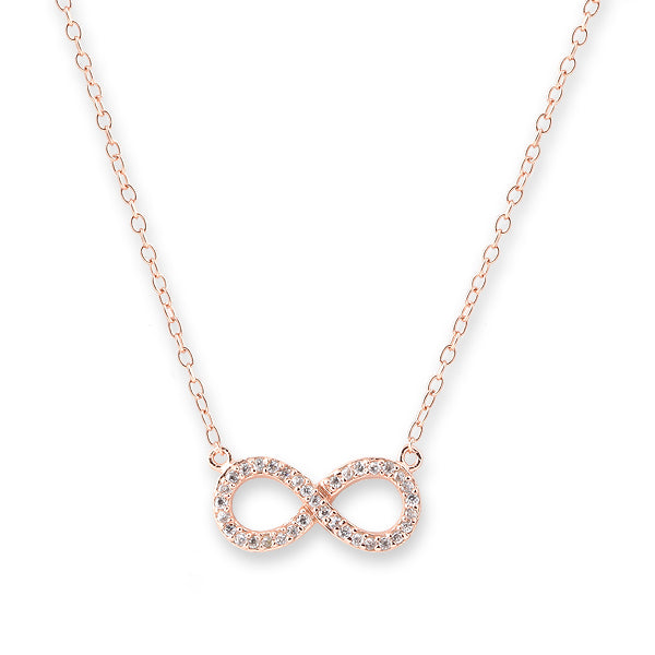 ROSE GOLD CZ INIFINITY NECKLACE 30100105