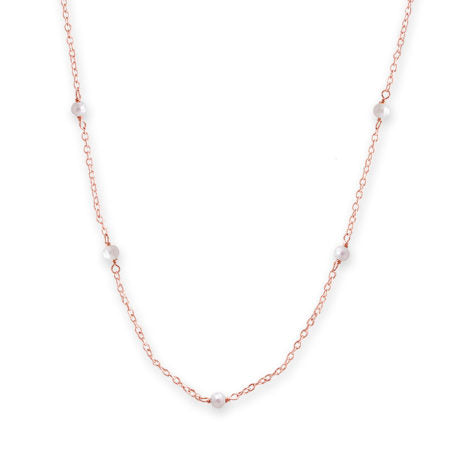 BIANC GOLD FRESHWATER PEARL 4MM SCATTERED NECKLACE 30100375