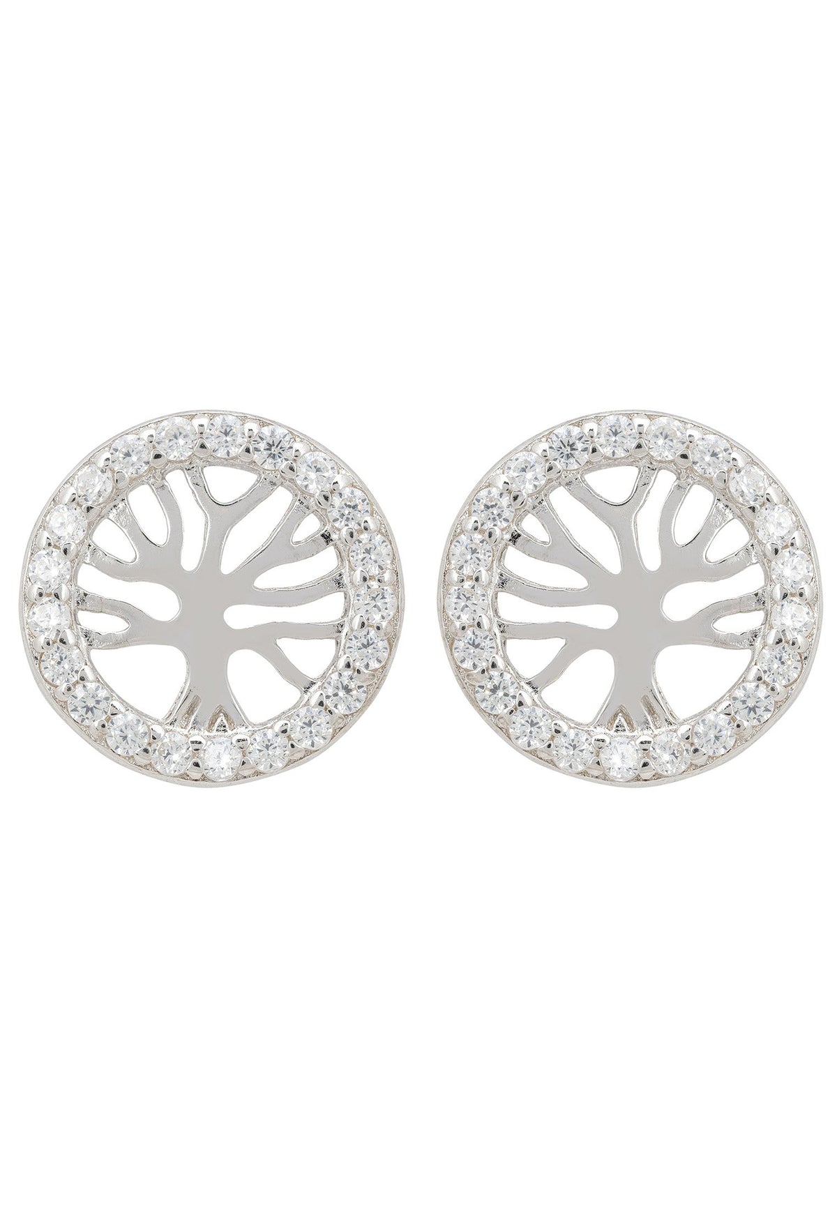 Tree of Life Stud Earring Silver