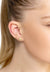 Shell Metallic Stud Earrings Gold