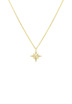 Polaris Starburst Necklace Gold