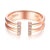 14K Rose Gold Wedding Band Anniversary Ring 0.04 Ct Diamond Fine Jewelry MKR7118