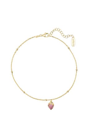Strawberry Fields Anklet Gold
