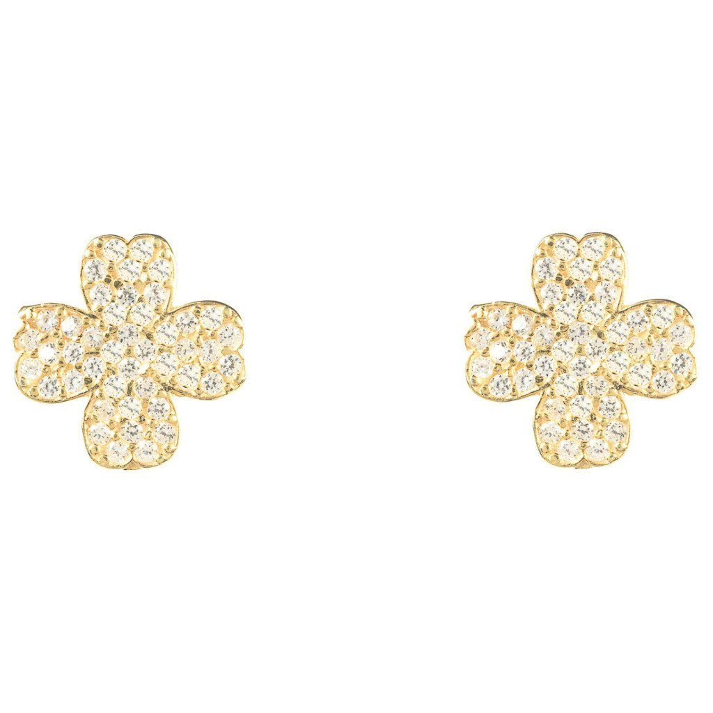 Lucky Four Leaf Clover Earring