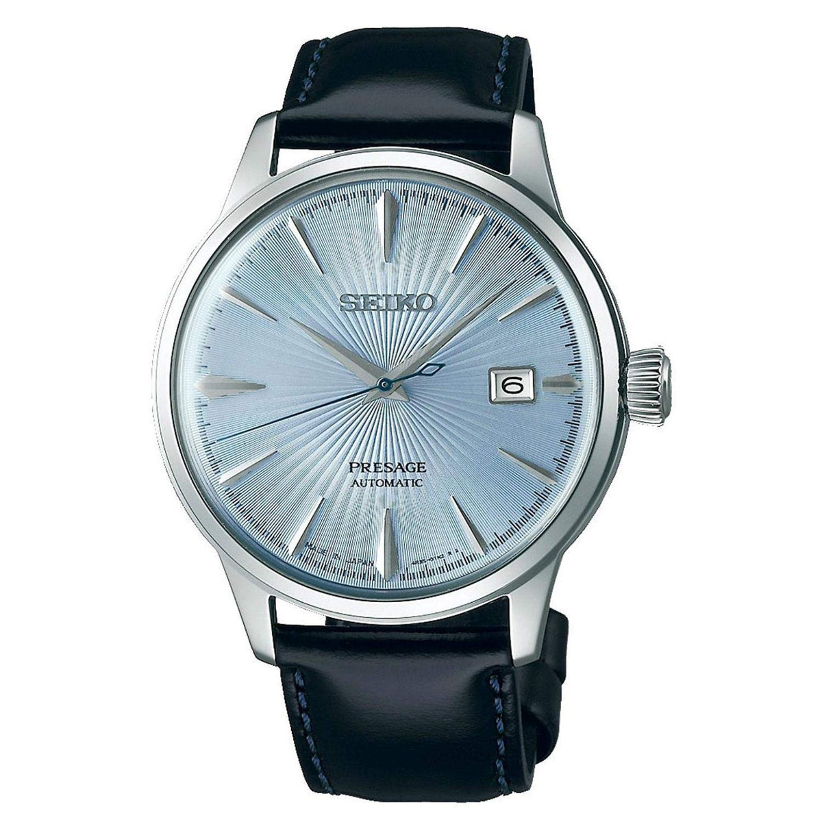 SEIKO Presage Automatic Leather Watch SRPB43J1