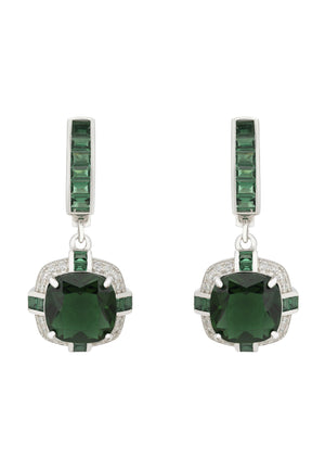 Windsor Silver Earring Emerald
