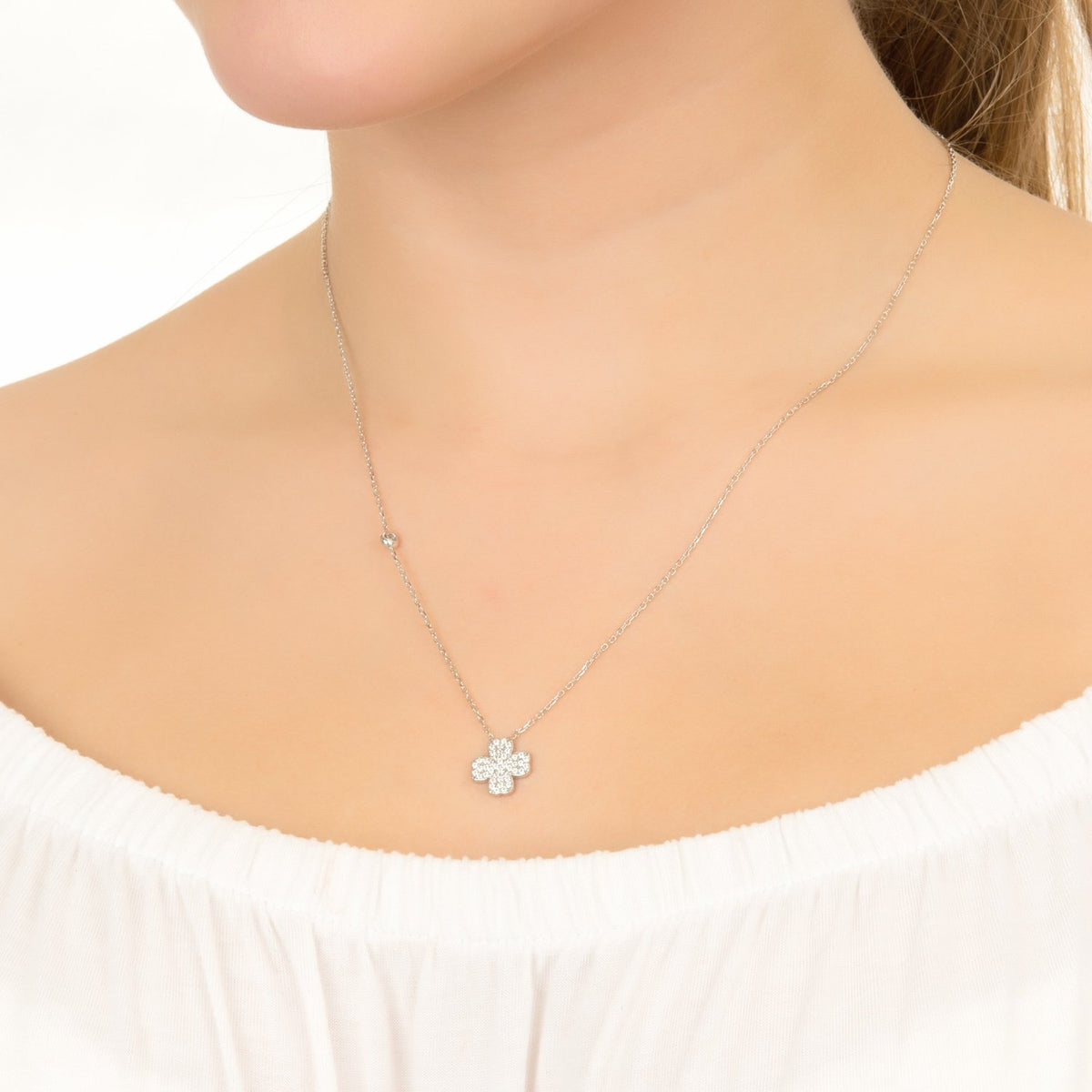 Lucky Four Leaf Clover Necklace