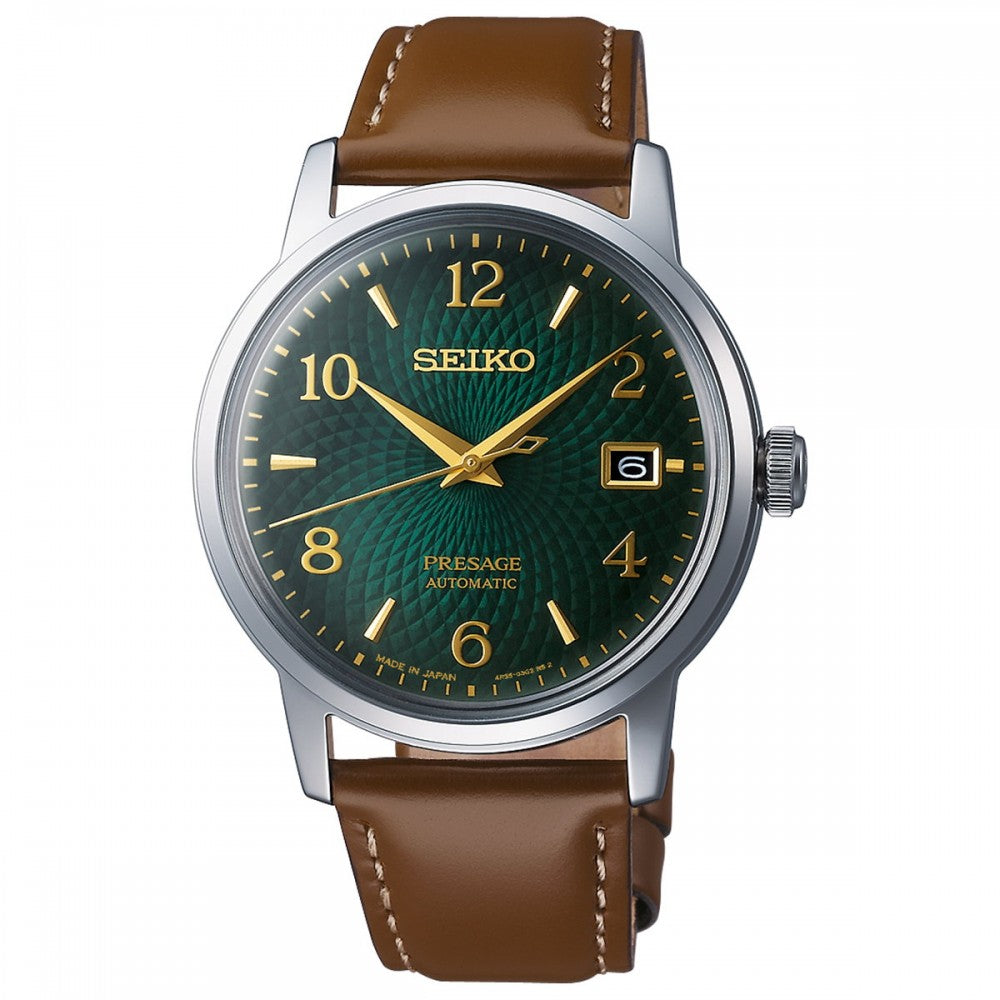 Seiko Presage Automatic Men's Leather Watch SARY167