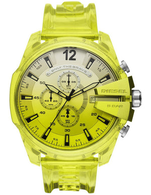 Diesel Mega Chief Yellow Chronograph Watch DZ4532