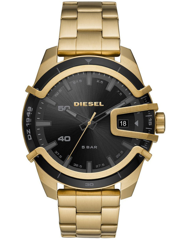 Diesel Caged Gold-Tone Analogue Watch DZ1949