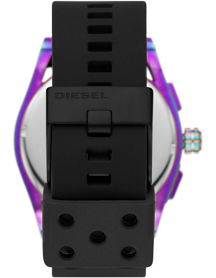 Diesel Timeframe Chronograph Black Silicone Watch DZ4547