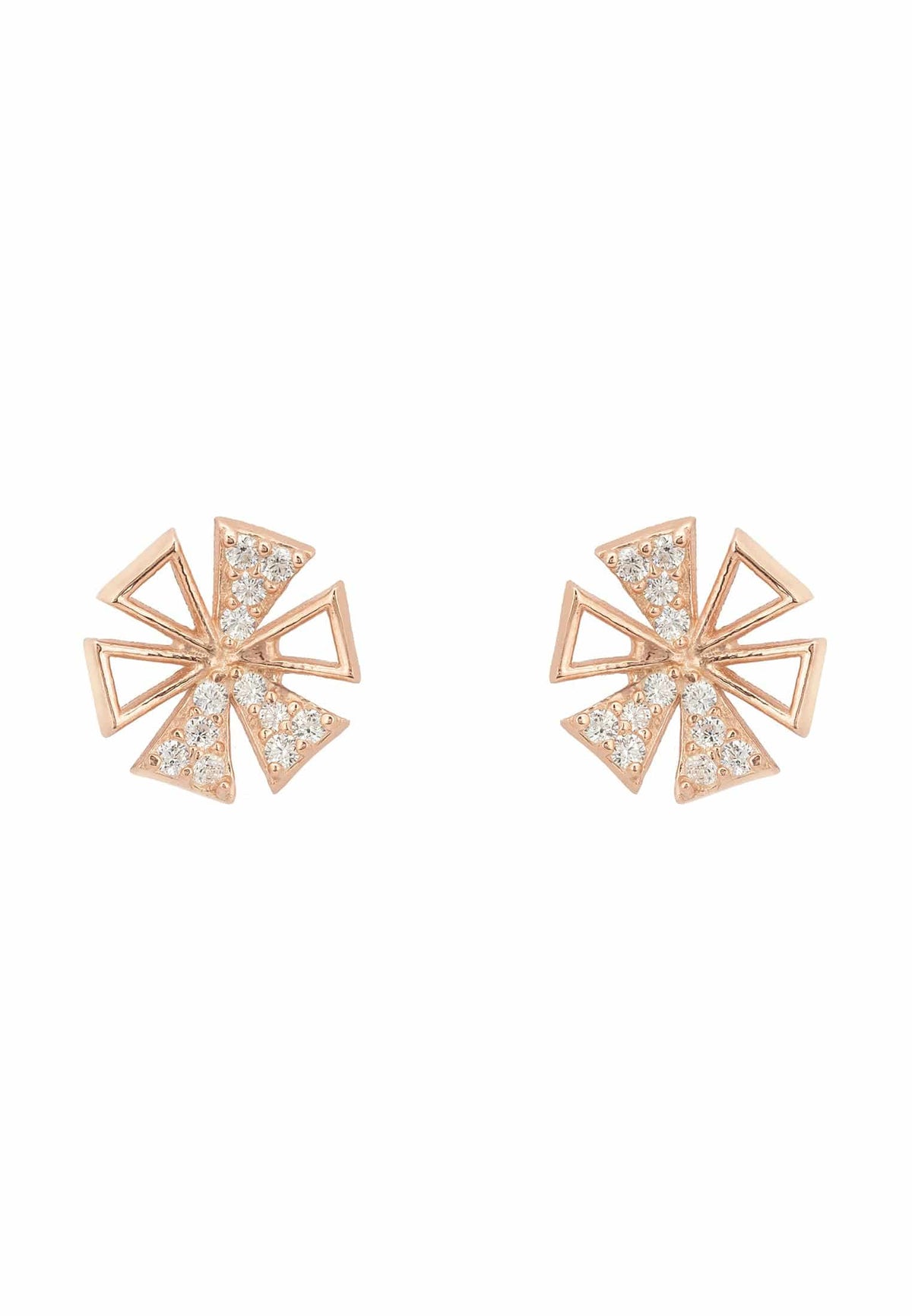 Paris Stud Earrings Rosegold